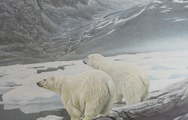 Robert Bateman "Polar Bears at Baffin Island" Offset Lithograph