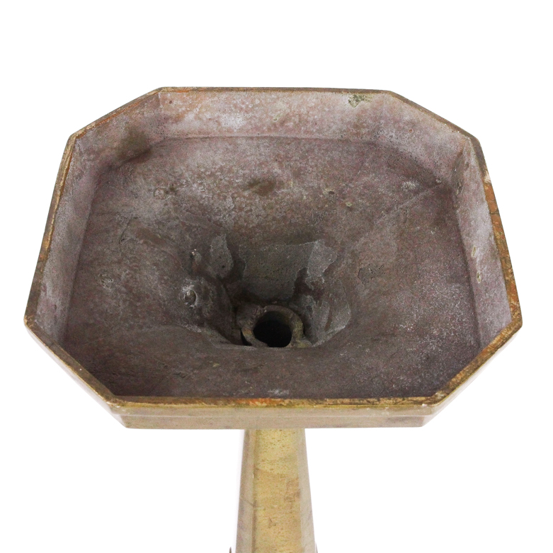 Pair of Vintage Solid Bronze Candleholders