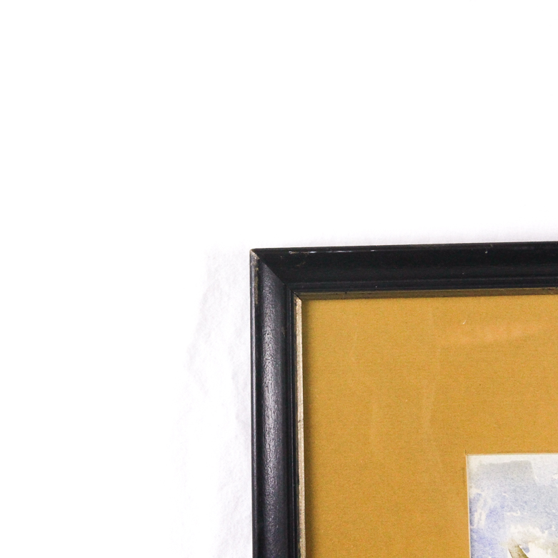 Vintage Floral Still Life Watercolor Signed Verna Elden