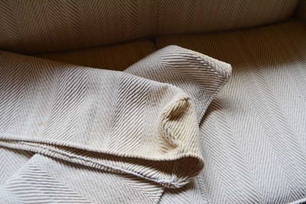 Beige Upholstered Loveseat