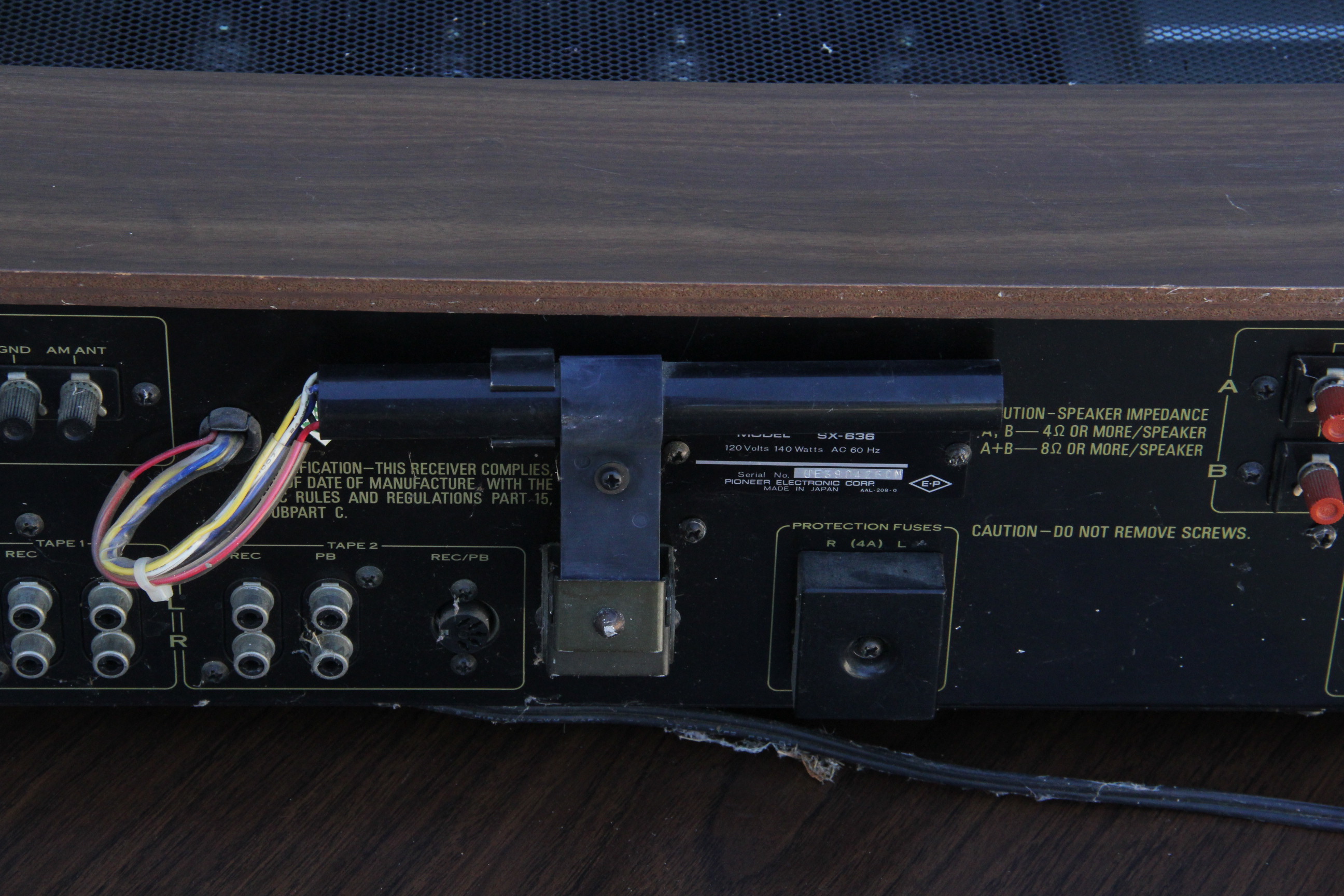 Vintage Pioneer Stereo Receiver SX-636