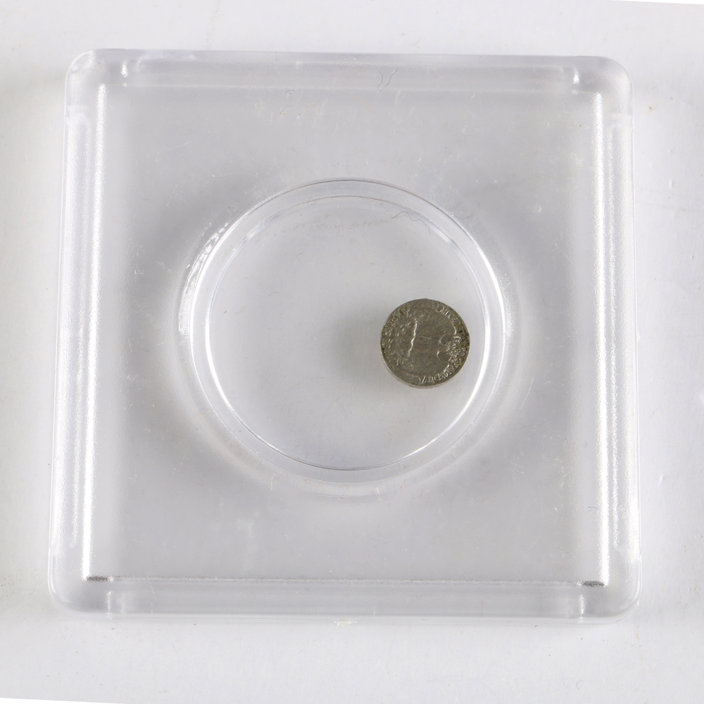 1981 Miniature Encased Nickel Plated Quarter