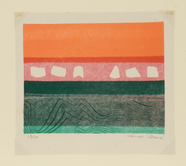 Lowell Naeve Original Limited Edition Woodcut "The Sea"