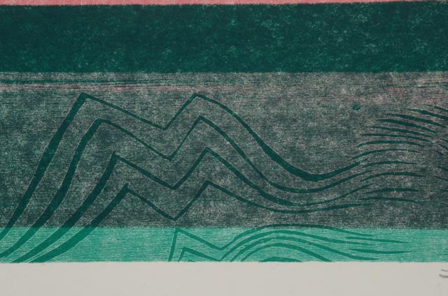 Lowell Naeve Original Limited Edition Woodcut "The Sea"