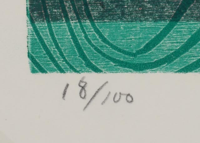 Lowell Naeve Original Limited Edition Woodcut "The Sea"