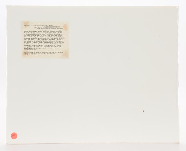 Lowell Naeve Original Limited Edition Woodcut "The Sea"