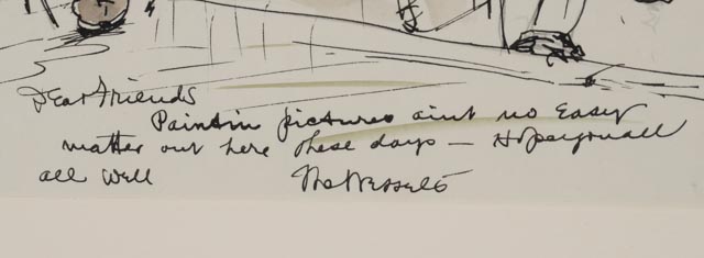 Herman Wessel Original Ink and Watercolor Illustration