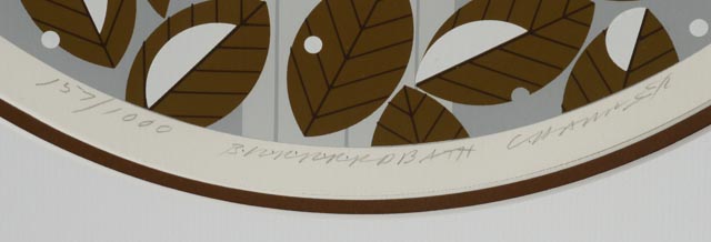 Charley Harper Limited Edition Signed Serigraph "Brrrrrdbath"