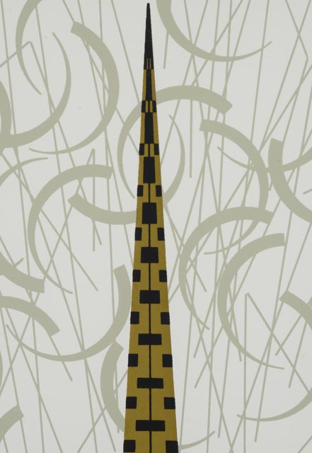 Charley Harper Limited Edition Signed Serigraph "Phancy Pheathers"