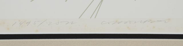 Charley Harper Limited Edition Signed Serigraph "Phancy Pheathers"