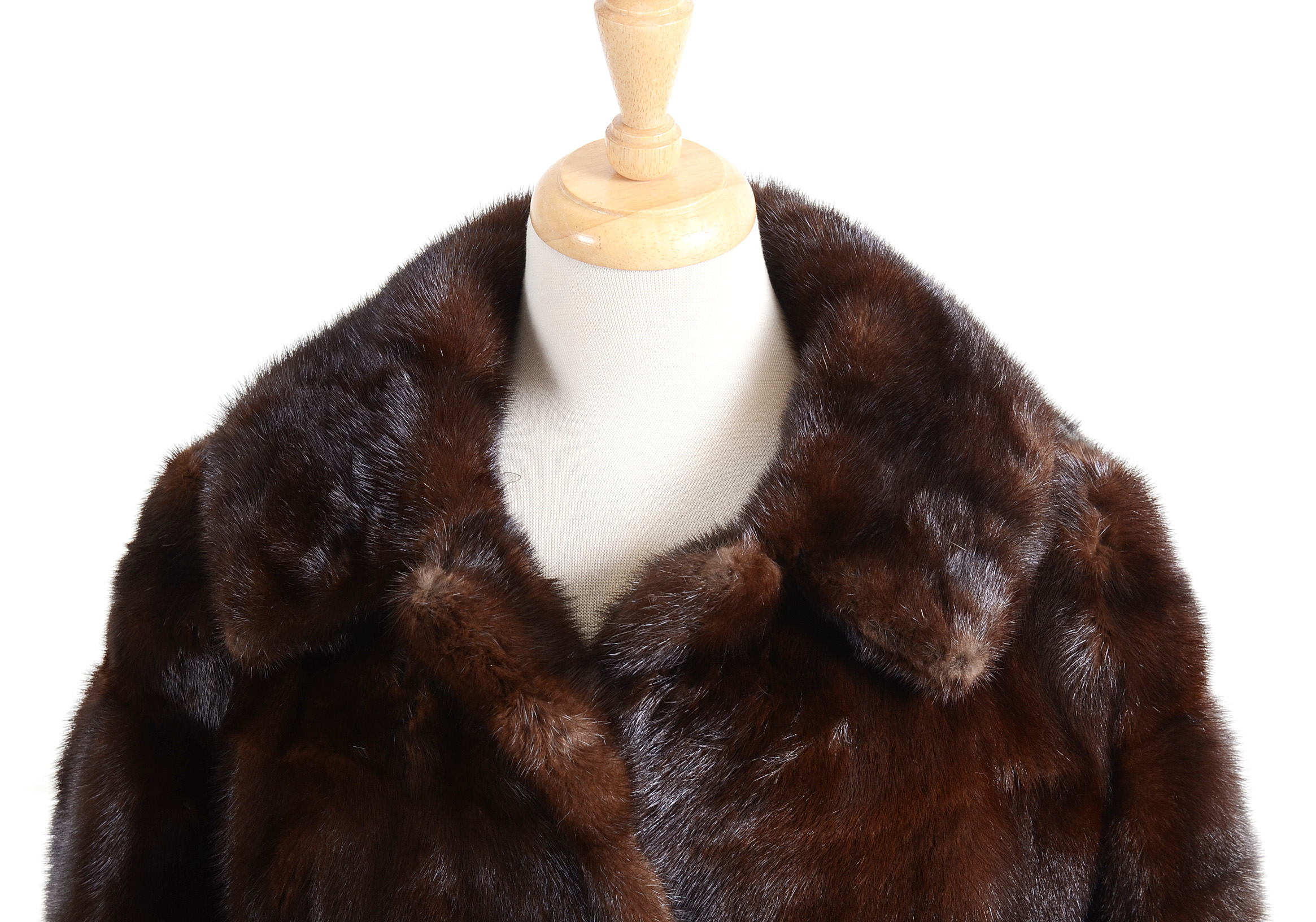 1960s Vintage Stanley Rich Chocolate Mink Coat
