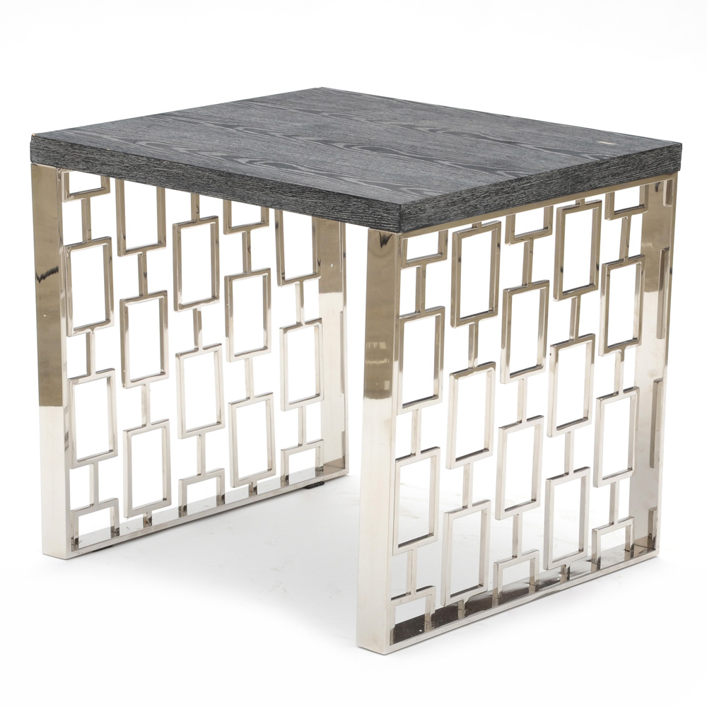 Armen Living Skyline Lamp Table