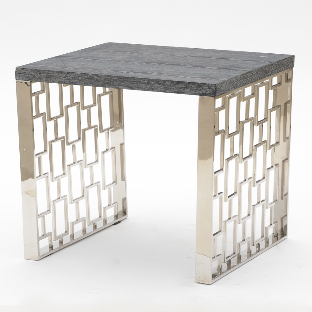 Armen Living Skyline Lamp Table