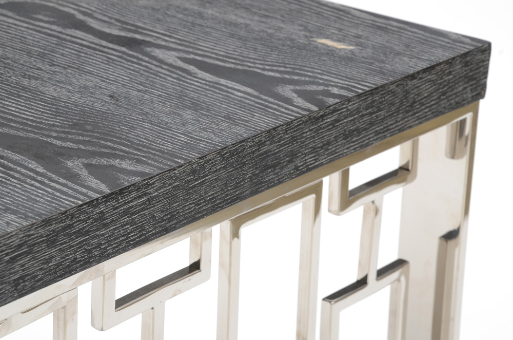 Armen Living Skyline Lamp Table