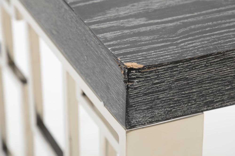 Armen Living Skyline Lamp Table