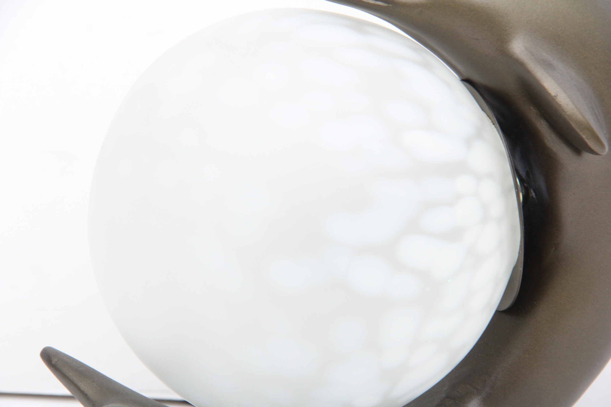 Bronze Dolphin Orb Lamp