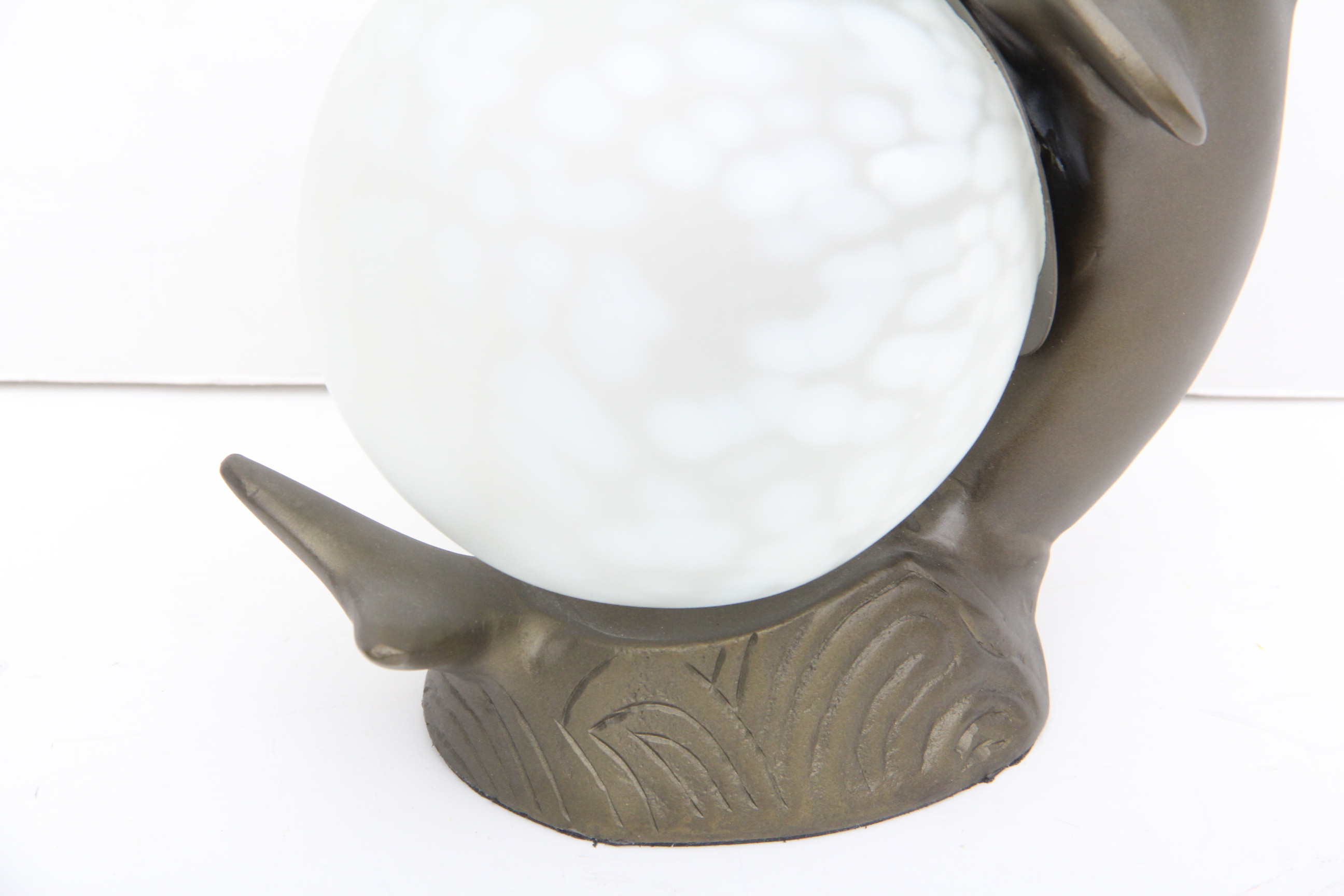 Bronze Dolphin Orb Lamp