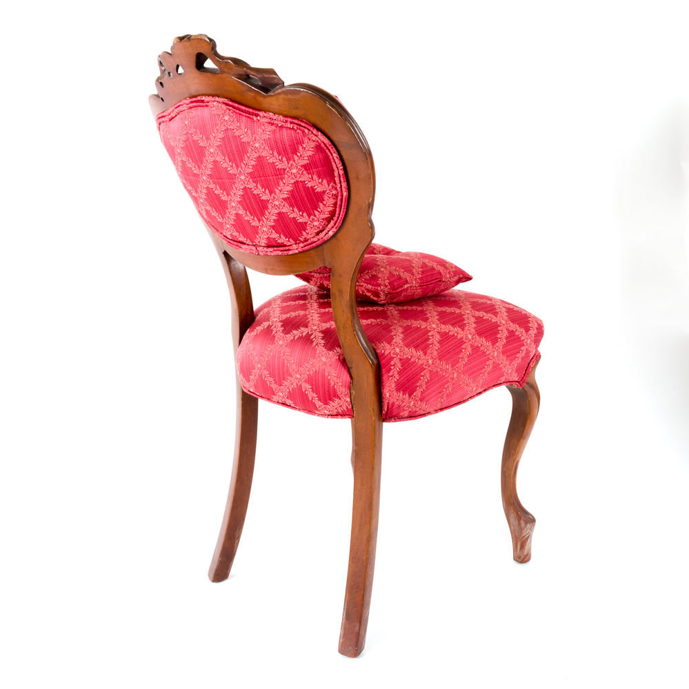 Rococo Revival Style Tufted Chair