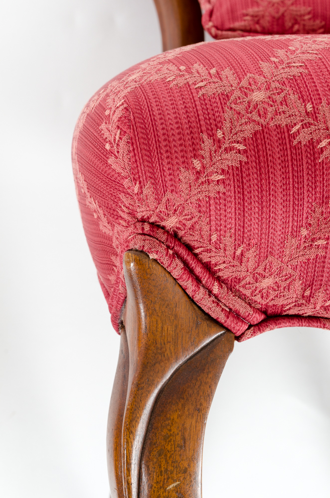 Rococo Revival Style Tufted Chair