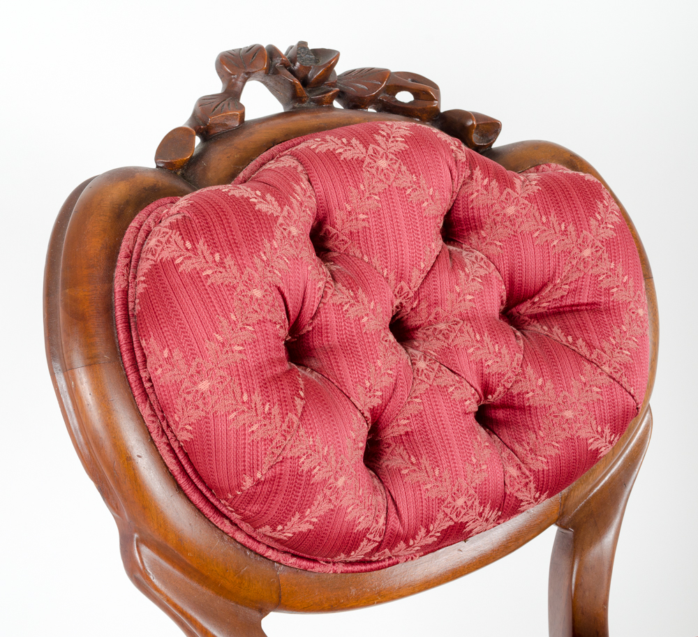 Rococo Revival Style Tufted Chair