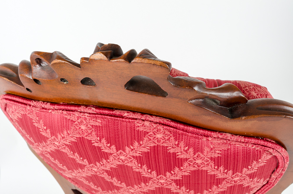 Rococo Revival Style Tufted Chair