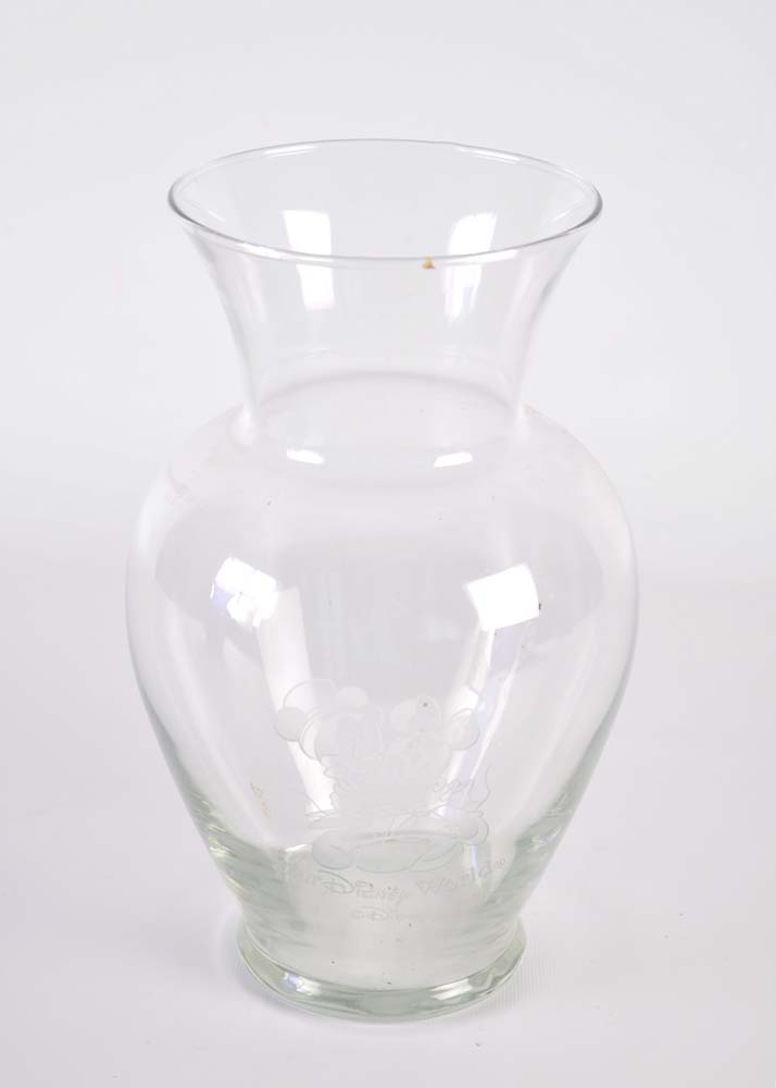 Walt Disney World Etched Vases
