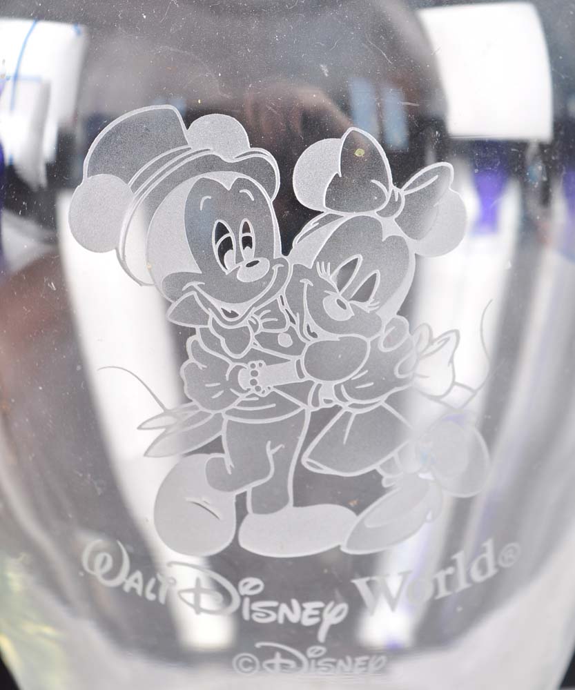 Walt Disney World Etched Vases