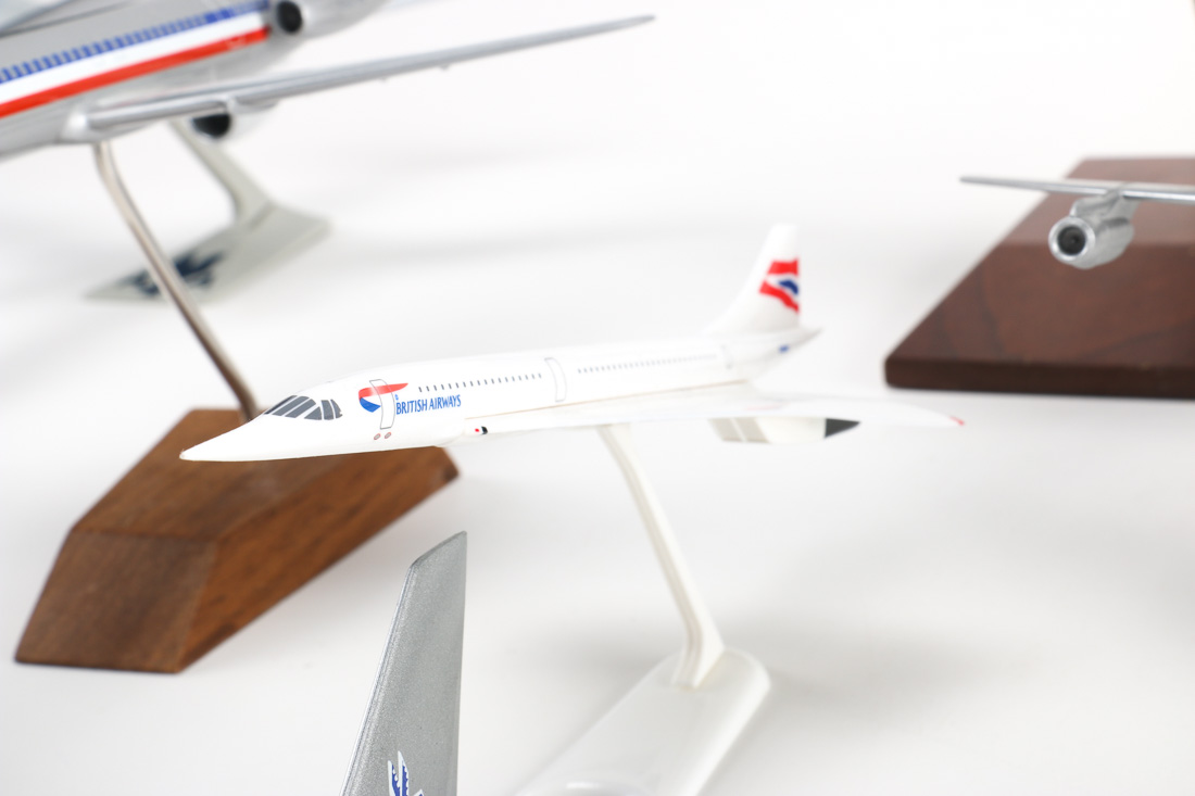 Twelve American Airlines Model Planes