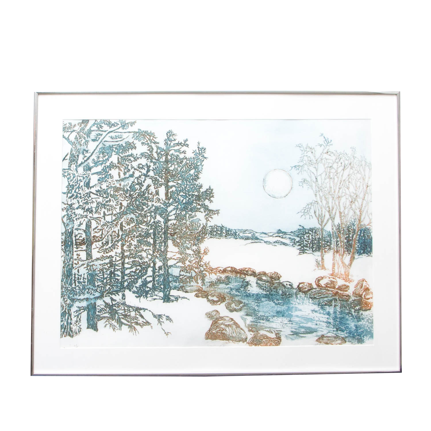 Barbara Dauman "Woodland II" Signed Limited Edition Lithograph