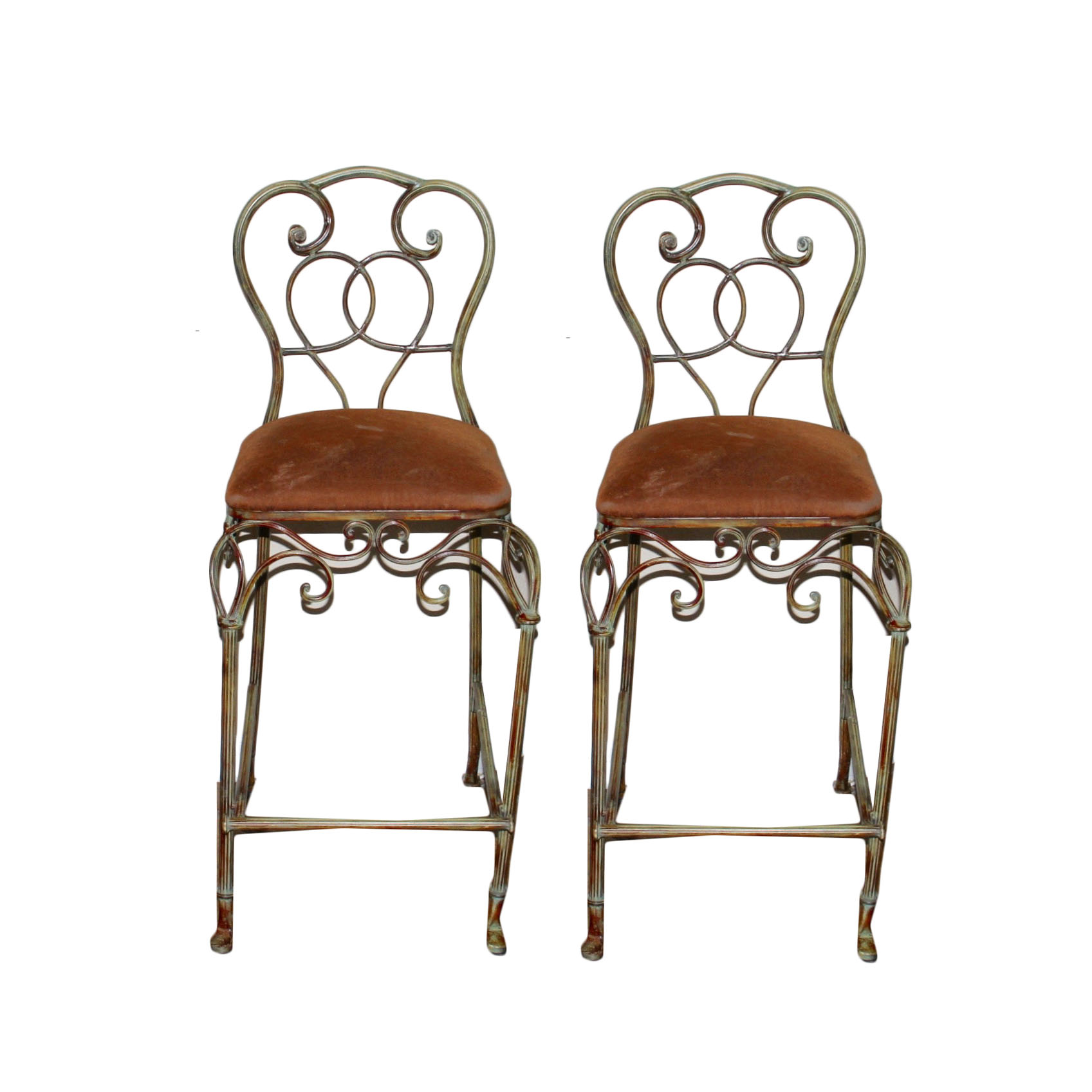 Pair of Iron Bar Chairs