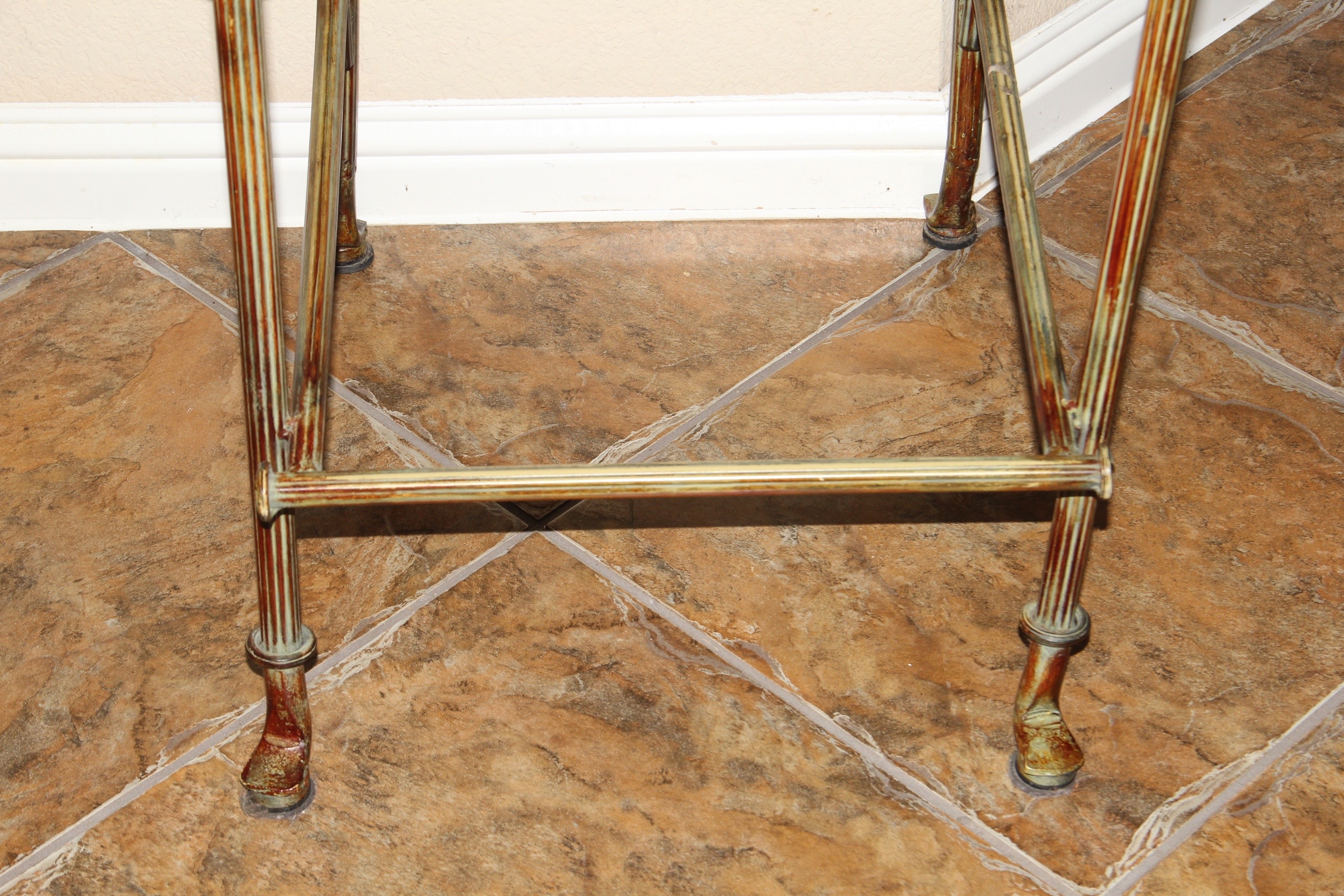 Pair of Iron Bar Chairs