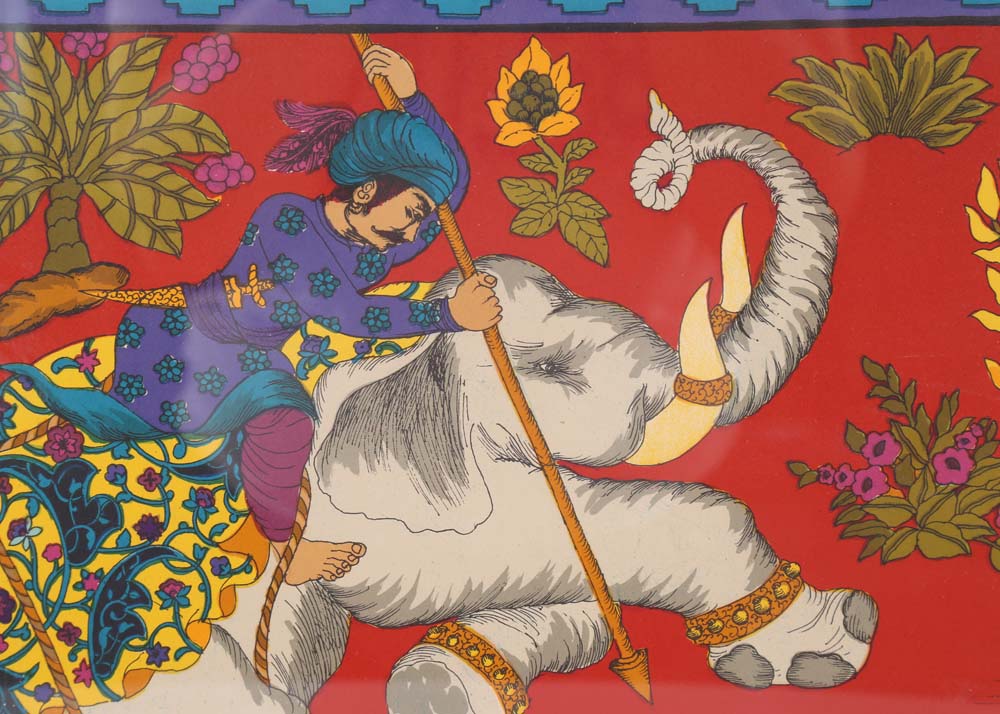 Diana Bennett "Tiger Hunt" Hand Pulled Lithograph