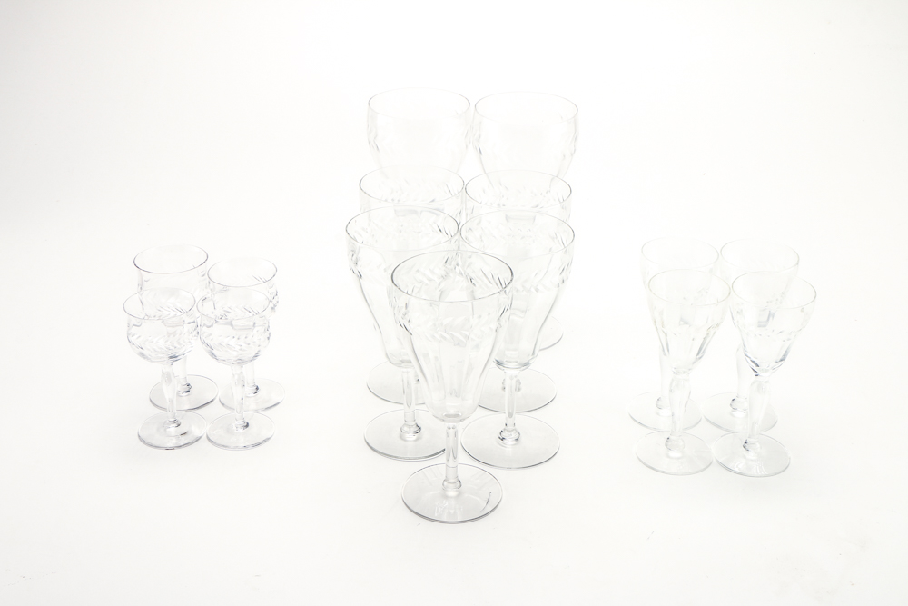 Cut Glass Set