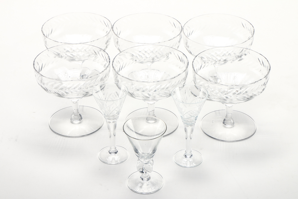 Cut Glass Set