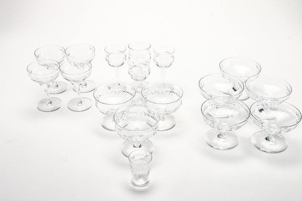 Cut Glass Set