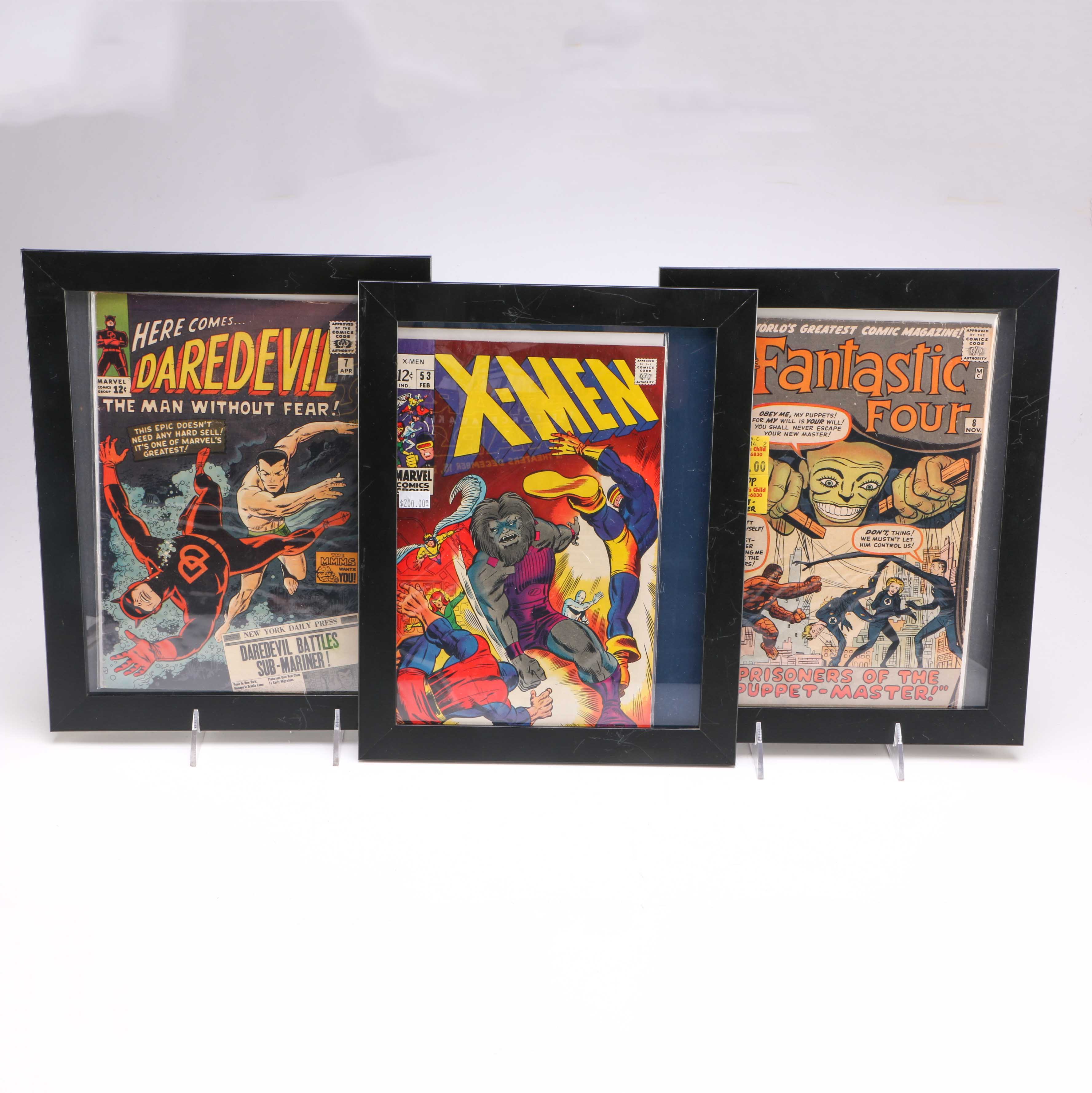 Framed 1960s Marvel Comic Books