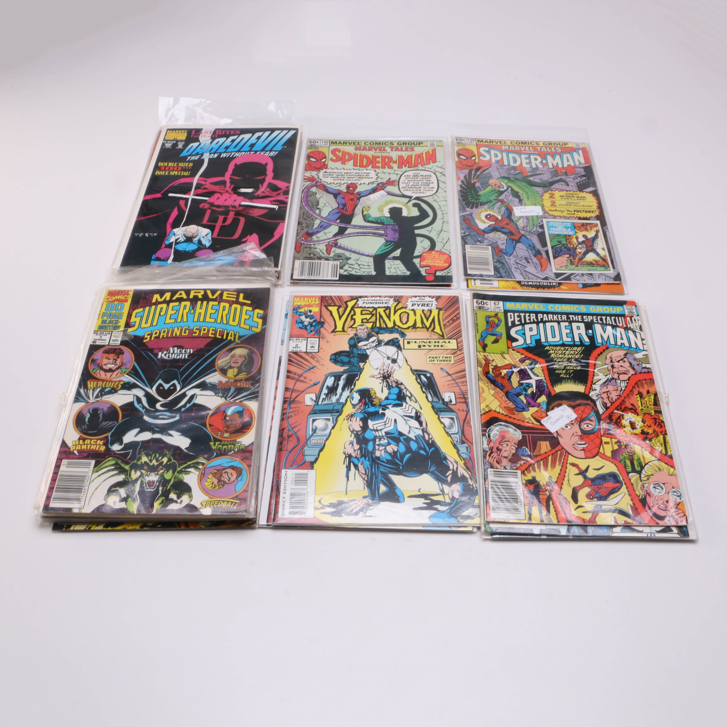 Marvel Comics Including Spider-Man and Venom