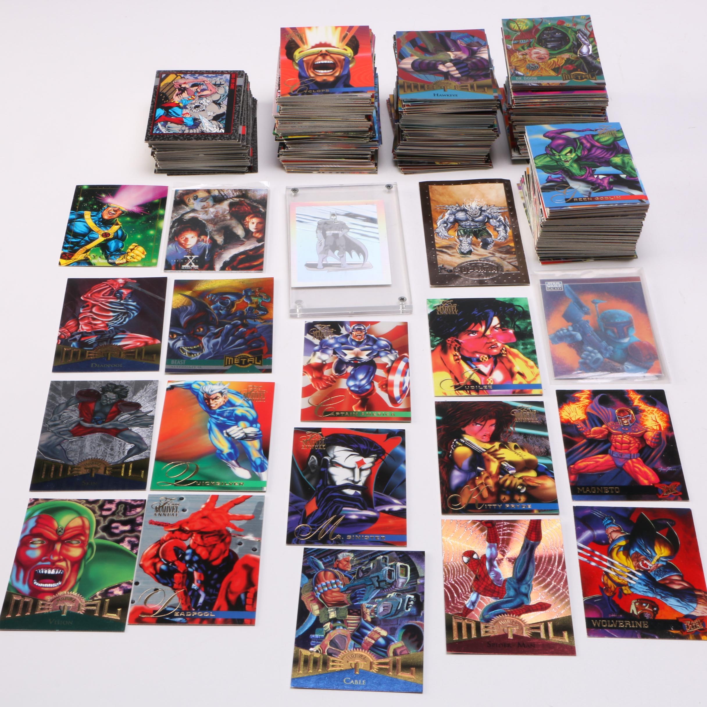 Collection of Comic Book Trading Cards