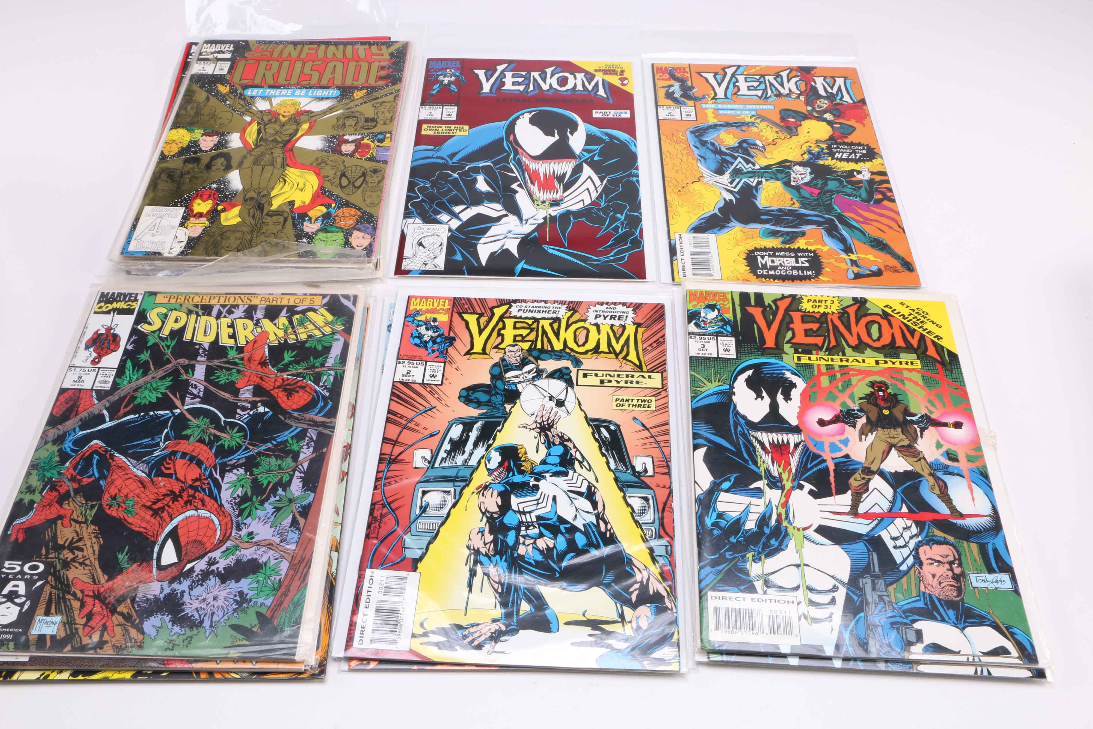 Marvel Comics Including Spider-Man and Venom