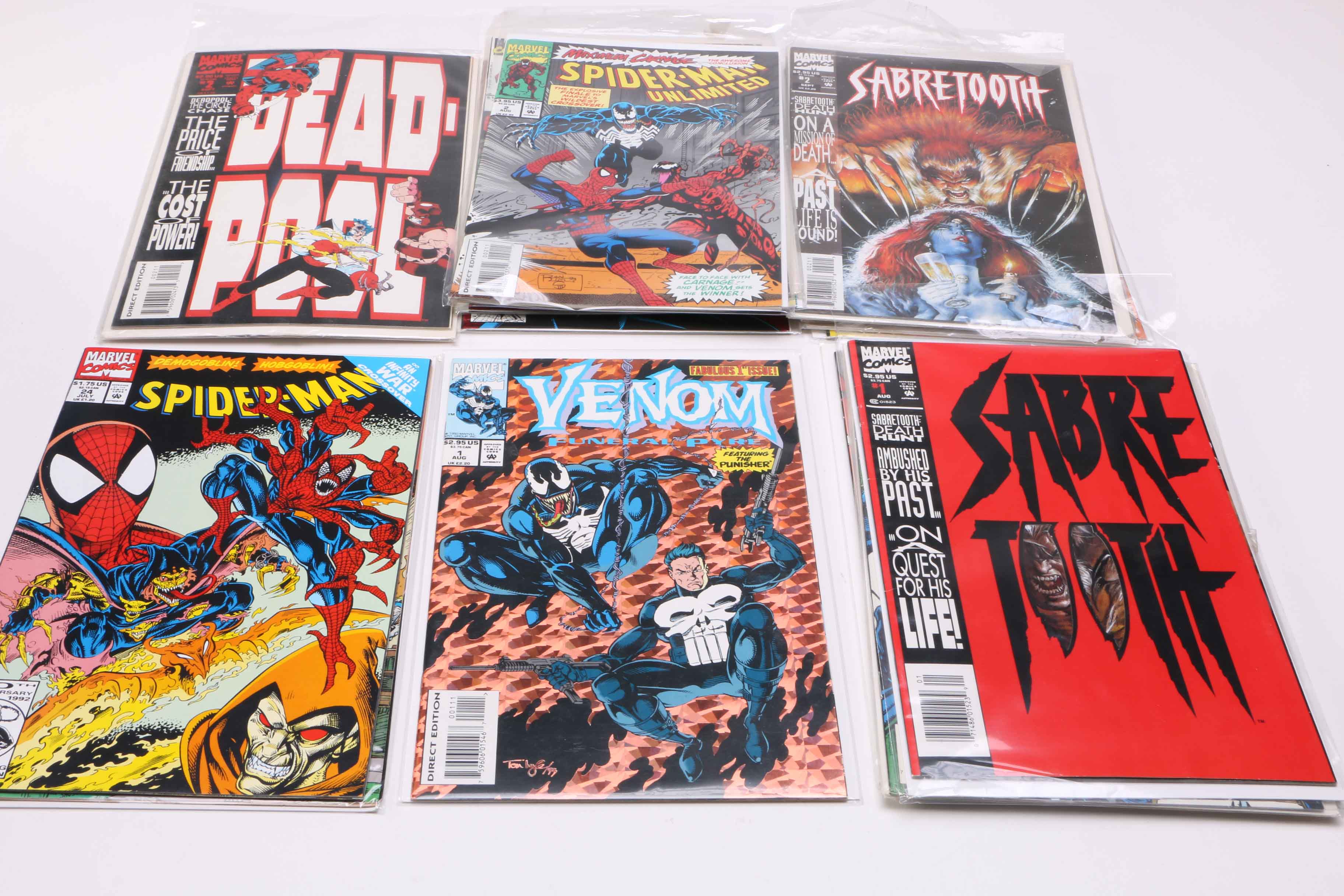 Marvel Comics Including Spider-Man and Venom