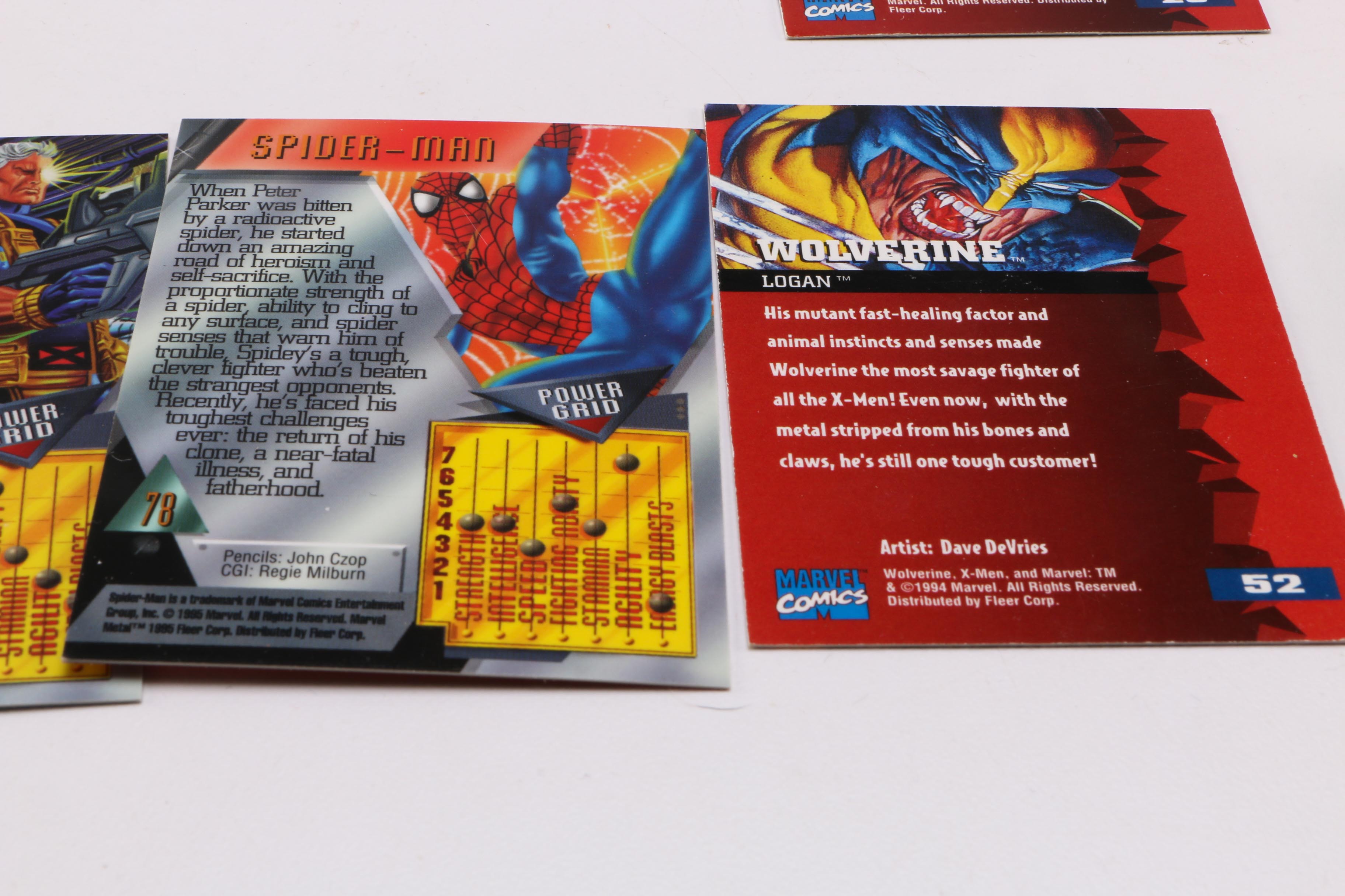 Collection of Comic Book Trading Cards