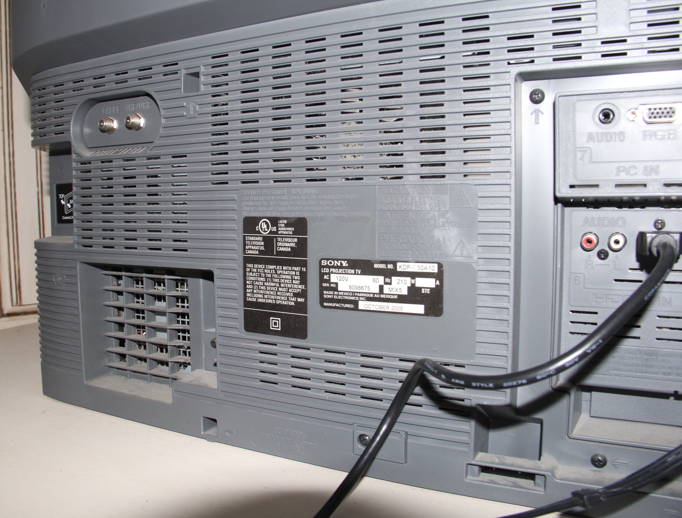 Sony Wega LCD Projection Television