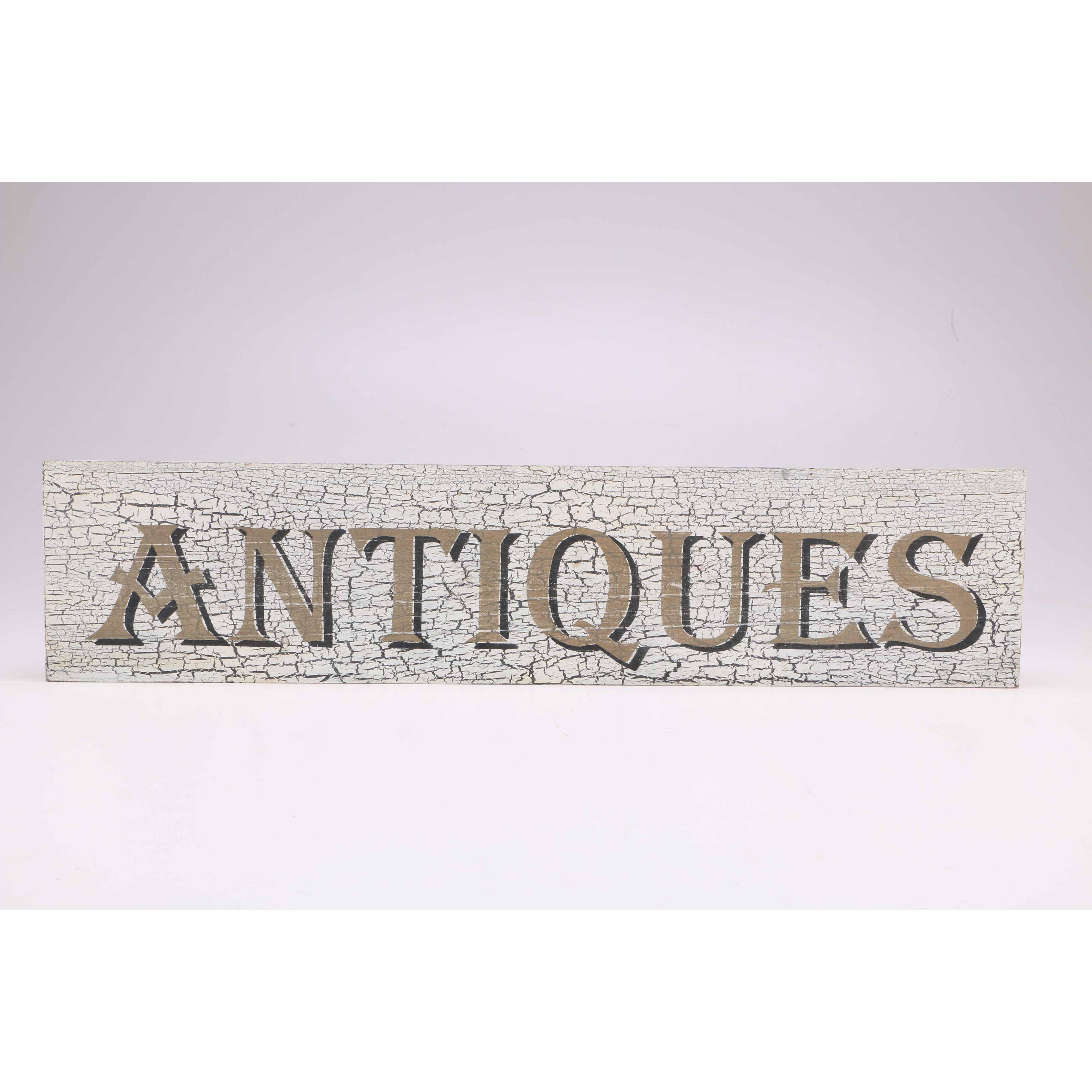 Wooden Hanging Antiques Sign
