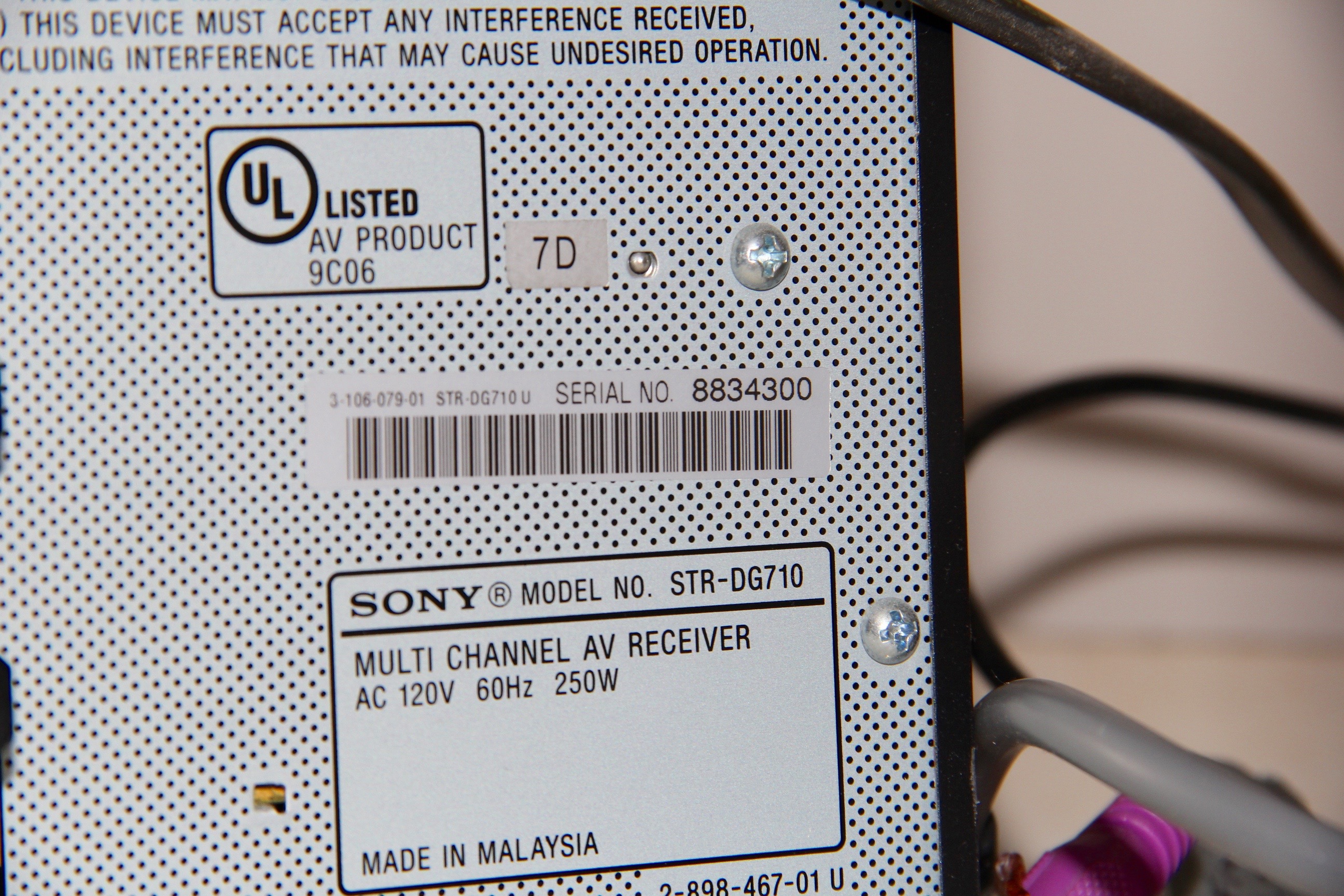 Sony 6.1 Multi-Channel AV Receiver