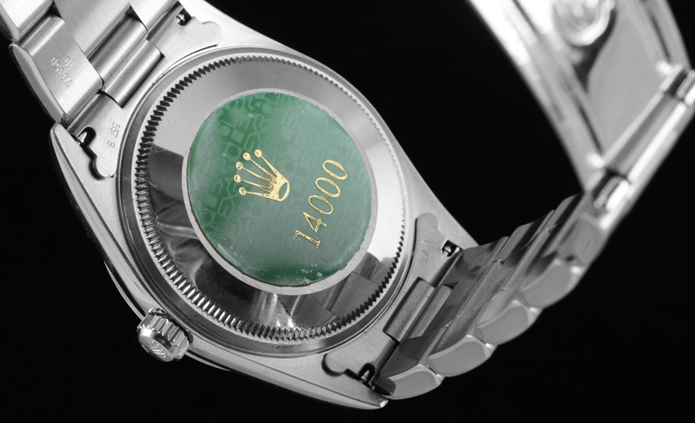 Men's Rolex Perpetual Air-King Stainless Steel White Roman Automatic Watch