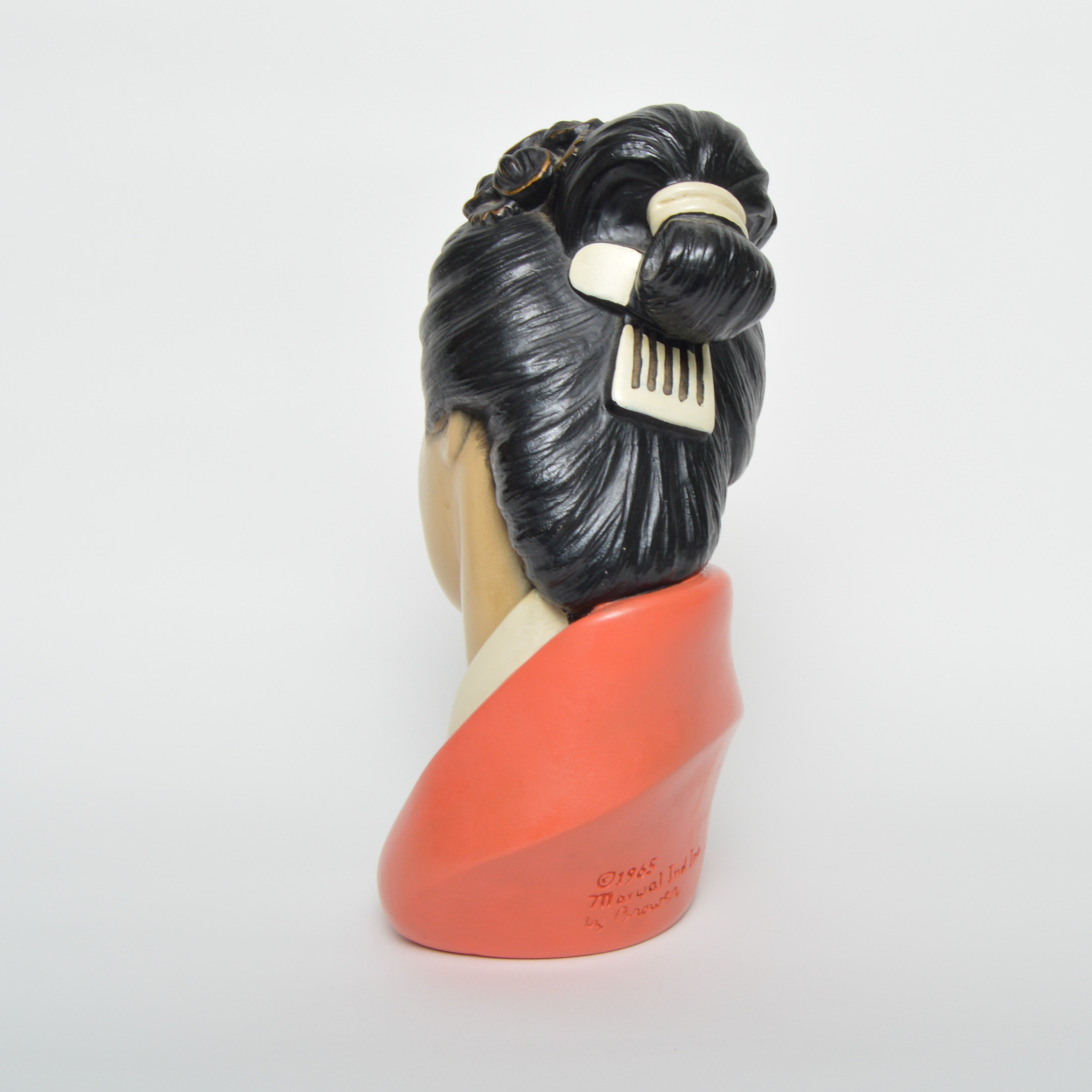 1965 Marwal Ind. Inc. By Brower Chalkware Bust