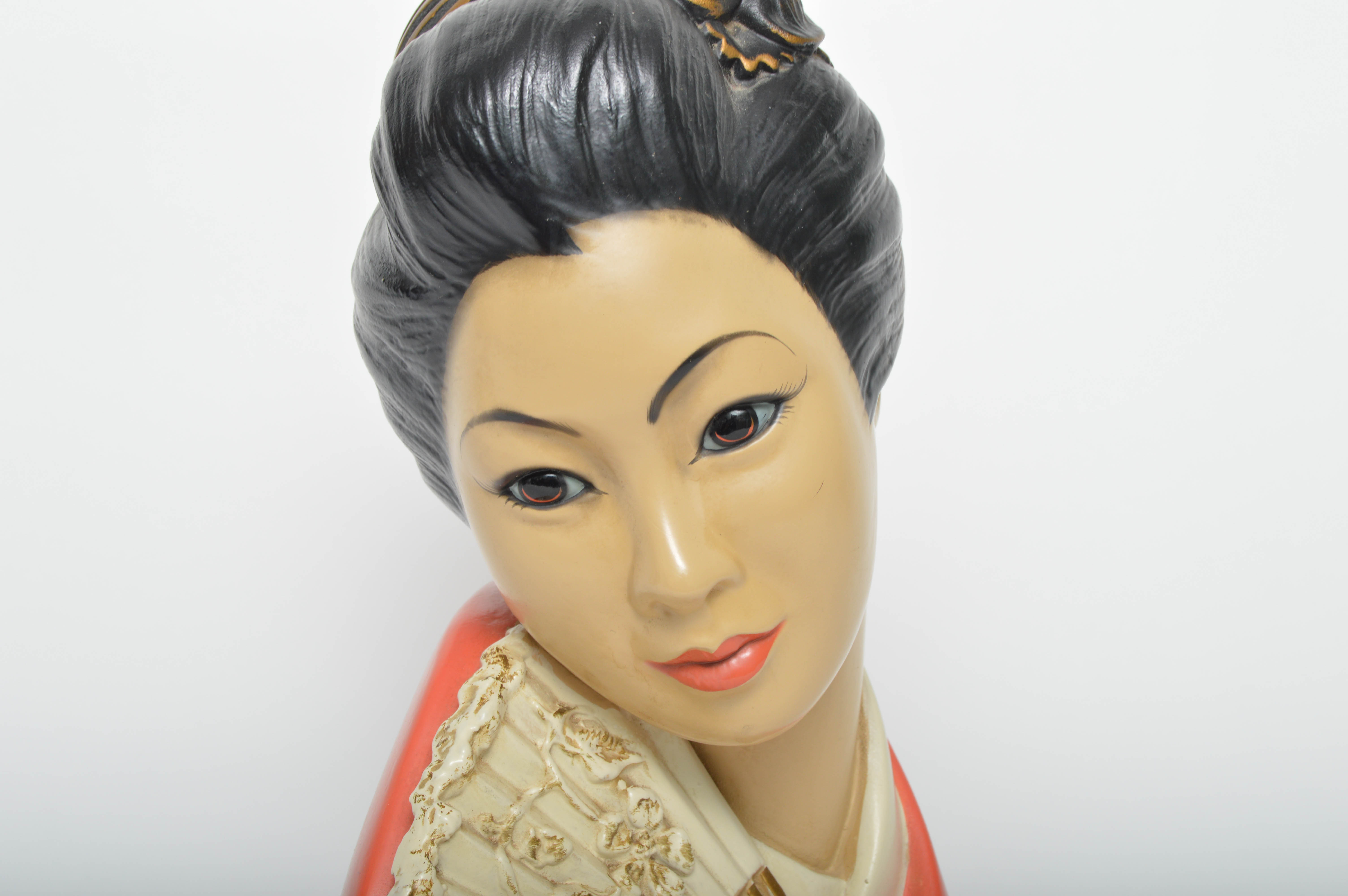 1965 Marwal Ind. Inc. By Brower Chalkware Bust
