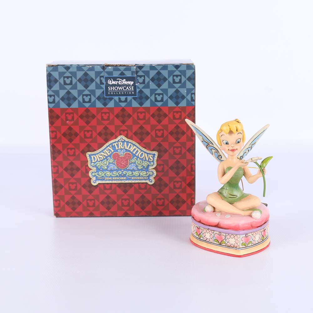 Jim Shore Disney  "He Loves Me...He Loves Me Not..." Figurine