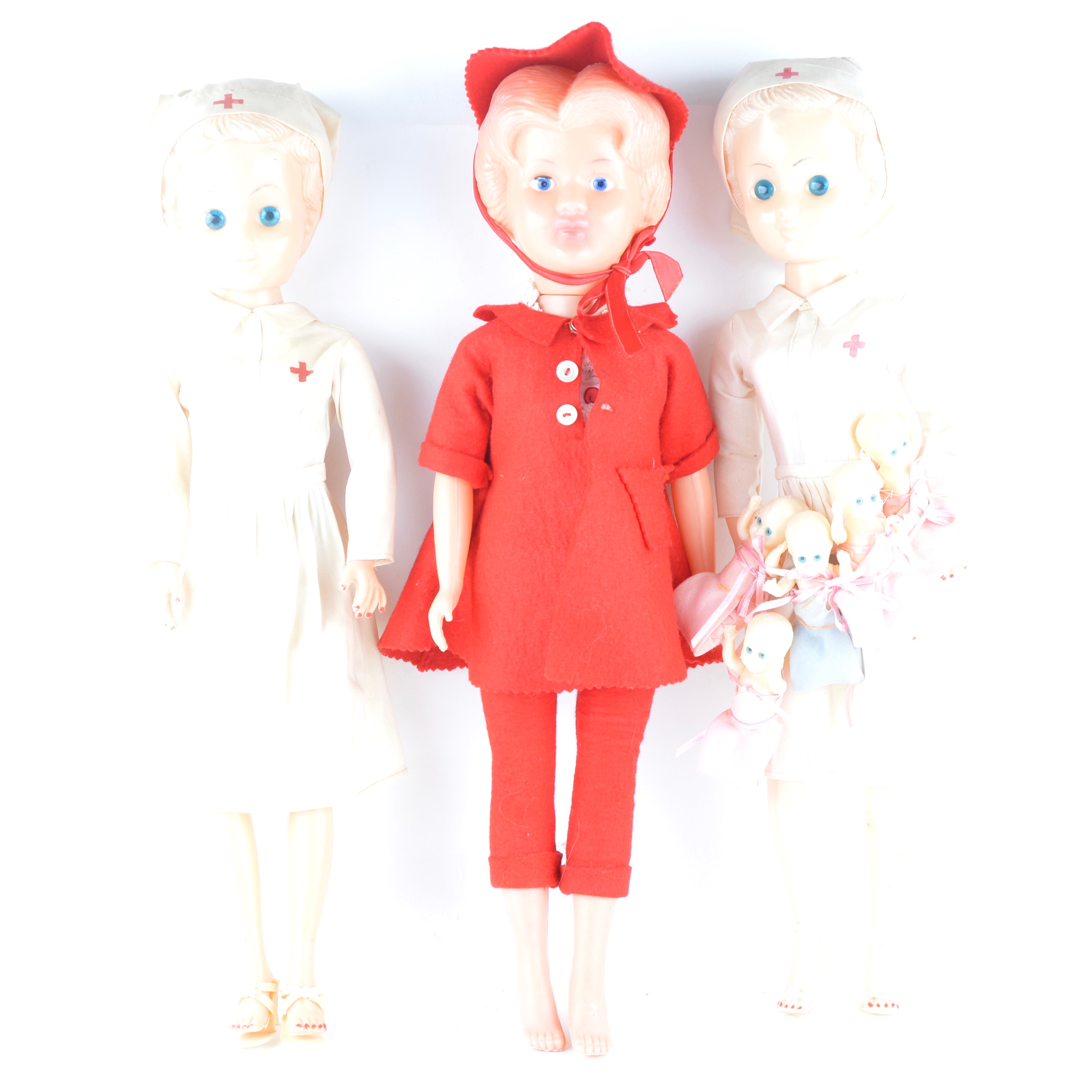 Assortment of Vintage Plastic Dolls