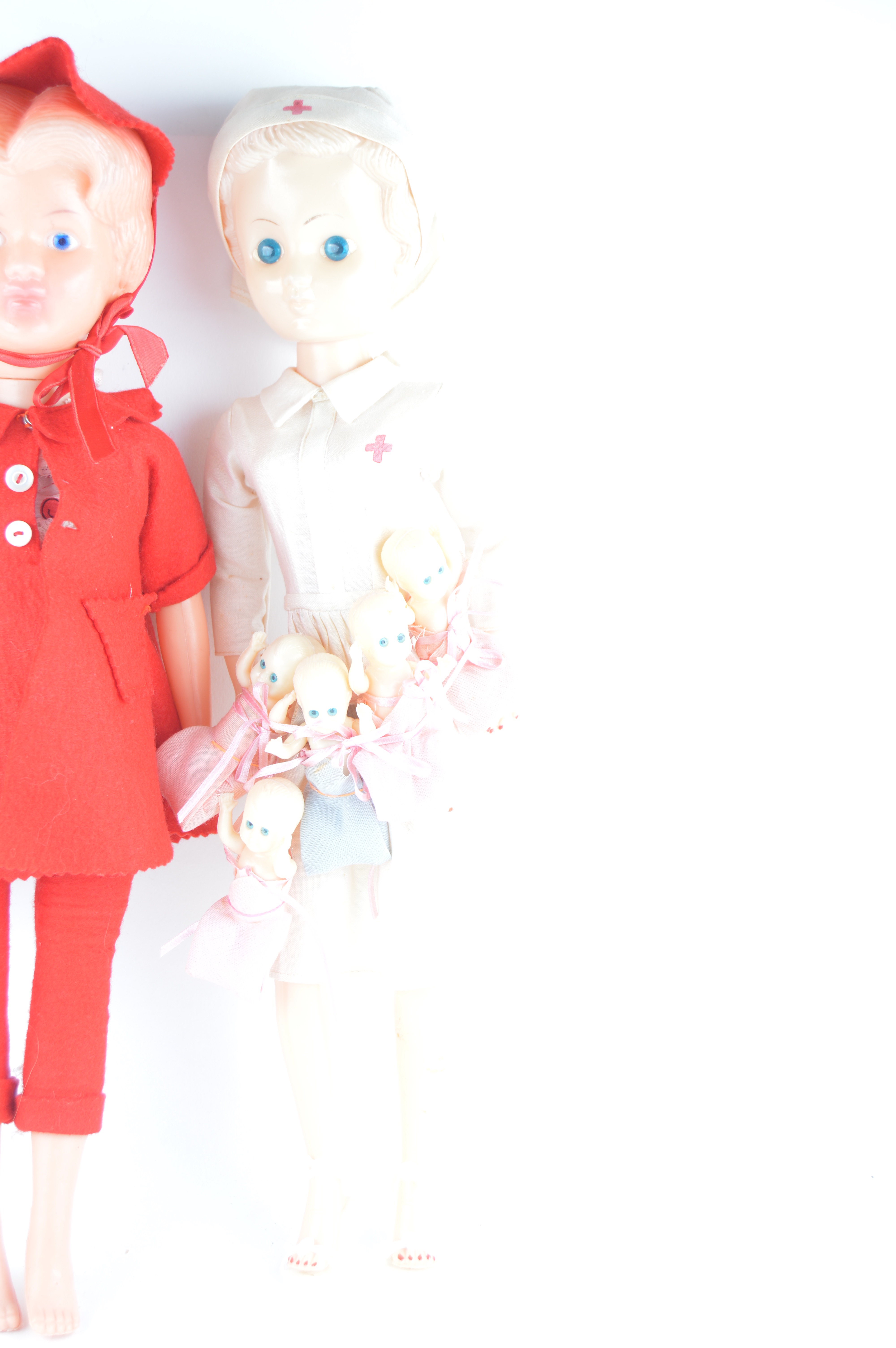 Assortment of Vintage Plastic Dolls